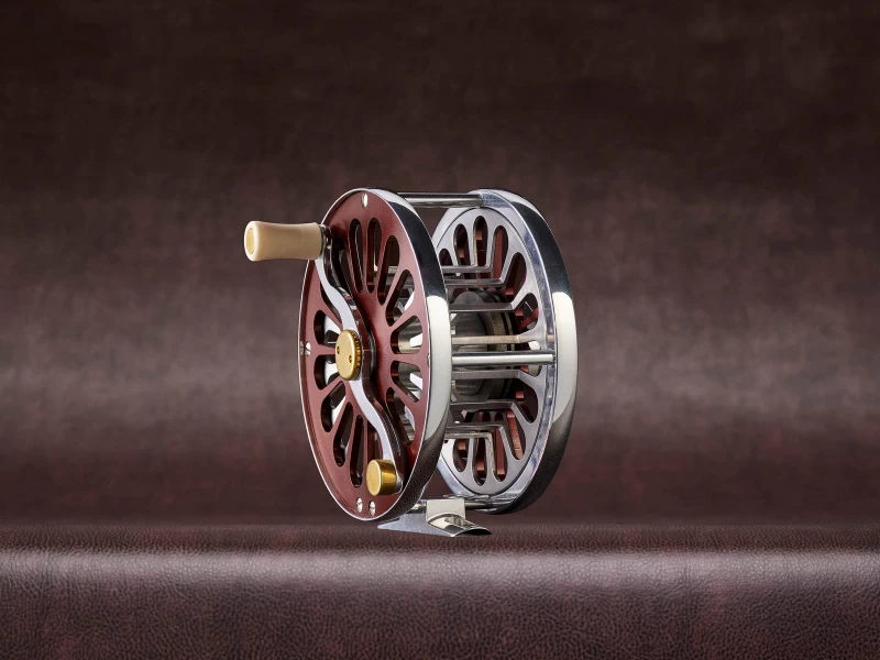 Frödin SALAR Fly Reel Burgundy 6 Frödin SALAR Fly Reel Burgundy - Afbeelding 4